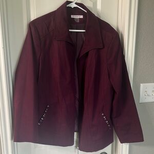 Allison Daley Red Blazer Classic Professional Suit Jacket